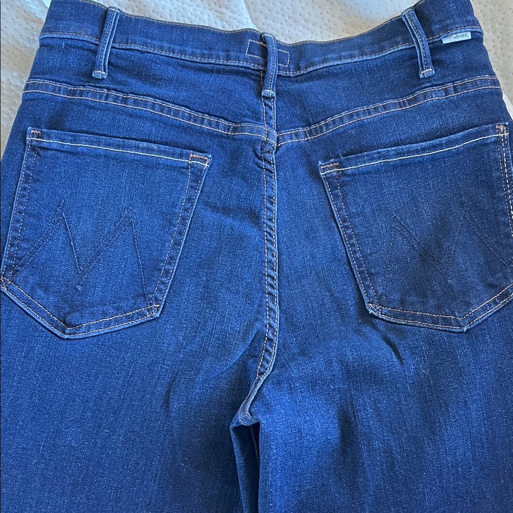 MOTHER High Rise Blue Jeans